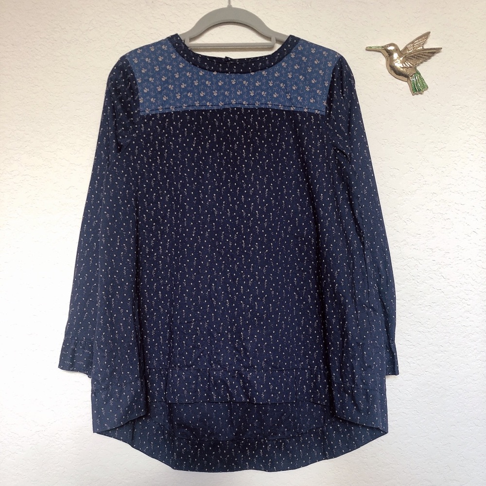 Madewell Flower Print Blouse S